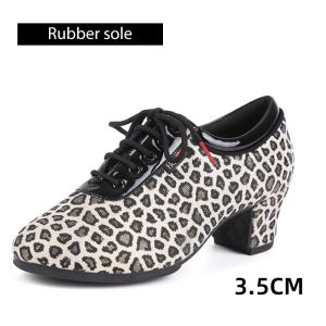 Phụ Nữ Giày khiêu vũ Latin Hiện Đại Tango Jazz Giày Ngoài Trời in da báo Nhảy Giày Người Phụ Nữ Nhảy Sneaker SIZE34-41