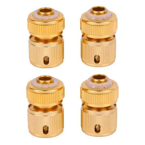 1/4Pcs Brass 1/2" Hose Connector Garden Watering Water Tap Pipe Adaptor Repair Leaking Fitting