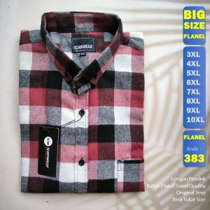 KEMEJA FLANEL JUMBO PRIA LENGAN PENDEK 5XL 6XL 7XL 8XL 9XL 10XL