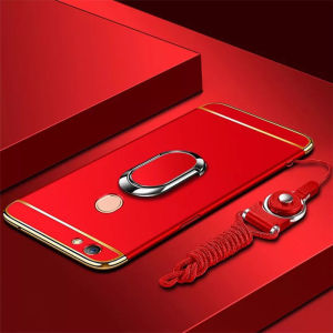 LANLIN untuk OPPO F5 / OPPO F5 Lite / OPPO F7 sarung telefon Ultra nipis Matte pemegang PC keras untuk kes OPPO F5 dengan pemegang pendirian cincin percuma & rentetan