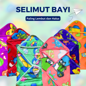 Selimut Bulu Bayi Motif / Selimut Bludru / Selimut Bayi Halus