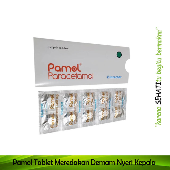 Pamol Paracetamol Tablet Meredakan Demam Nyeri Sakit Kepala