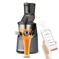 Kuvings MOTIV1 HealthFriend Smart Juicer Whole Slow Juicer, Dual Feeding Chute for Cold Press Masticating Juice (Silver). 