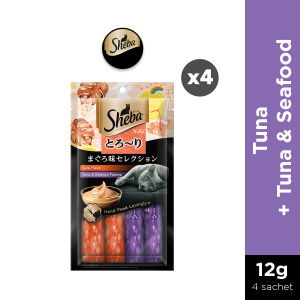 Sheba Melty Cat Treats Adult Cat - Choose Flavor 48g (4 Packs)