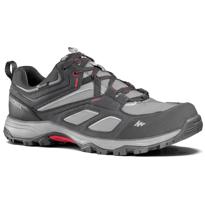 Decathlon Quechua Men's waterproof mountain hiking shoes MH100 Grey