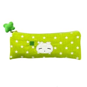 Star Pattern Pencil Bag Double Layered Pen Case 2 Compartment Light Weight Pen Organziers Pouches Travel Cosmetics Bag