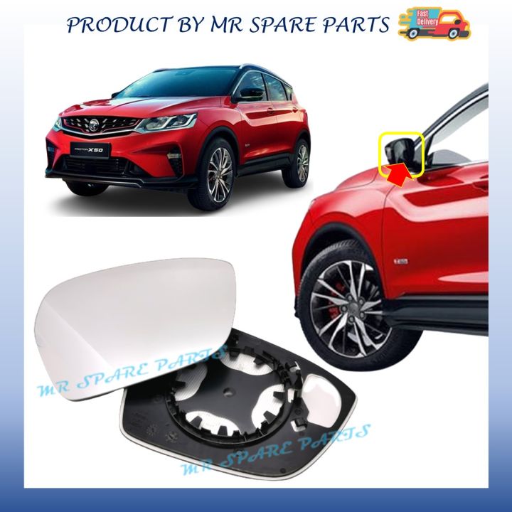 PROTON X50 SIDE MIRROR GLASS WITH BSM Lazada