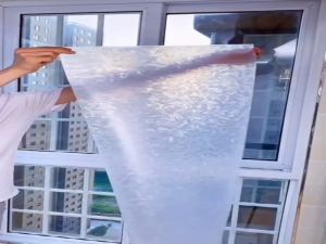 【จัดส่งจากกรุงเทพ】ฟิล์มติดกระจก ฟิล์มติดกระจกสำนักงาน ลายเส้น แบบสุญญากาศ เพื่อความเป็นส่วนตัว ขนาด 45/60/90/120ซ.ม.