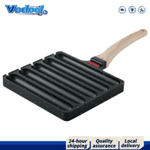 【Fast delivery】 หม้อทำไส้กรอก 5 ช่อง สแตนเลสคุณภาพสูง เคลือบกันติด เหมาะสำหรับทำอาหารเช้าและปิ้งย่างในครัวนอกบ้าน