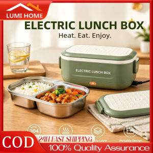 Electric Lunch Box Food Heated Bento Lunch Box Portable Leakproof 304 Stainless Steel Food Container