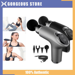 [HCM] Hồ Chí Minh Máy massage cầm mIni tay Fascial Gun cao cấp 4 đầu 12 chế độ rung - Súng massage toàn thân giảm căng cơ nhức mỏi vai gáy
