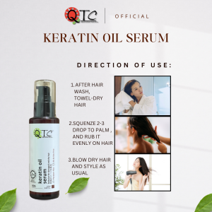 QTC Combo Set【QTC 三宝组合】Keratin Treatment 60ml  + Miracle Fluid 150ml + Keratin oil 120ml