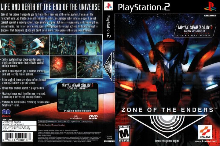 Jeu Playstation 2 / PS2 - Promo Press - Zone of the Enders