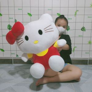 GẤU BÔNG MÈO CON KITTEN CUTE THÚ BÔNG MÈO KITTY SIZE LỚN 50CM NHIỀU MÀU 100% GÒN MỀM MỊN