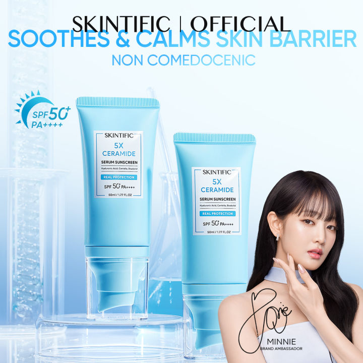 NEW ADVANCED FORMULA] SKINTIFIC 5X Ceramide Serum Sunscreen SPF