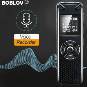 BOBLOV V91 Portable Mini Body Digital Voice Recorder Device with Noise Reduction 32GB Small Rechargable Audio Recorder MP3 Player Voice Activated HD PCM Recording for Teaching/Court/Evidence/Meeting