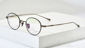 FONEX กรอบแว่นตาไททาเนียมดีไซน์วินเทจของผู้หญิงแว่นตากันแดดทรงกลมผู้ชายขอบเต็มญี่ปุ่นคุณภาพสูงเบามากออกแบบได้ตามต้องการแว่นสายตา85690