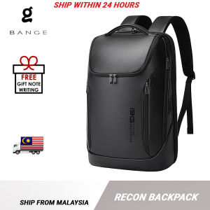 BANGE Recon Genuine Leather Laptop Backpack Multi-Compartment Water Resistant (15.6")