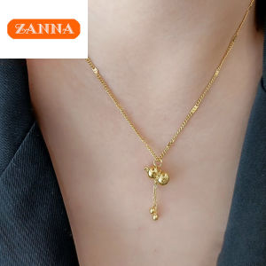 916 Original gold gourd transport tassel  lucky necklace for women gift  necklace hypoallergenic non tarnish dangling simple elegant necklace