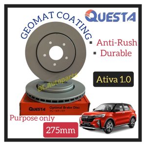 QUESTA FRONT BRAKE DISC ROTOR PERODUA ATIVA 1.0 TURBO 275MM 2PCS