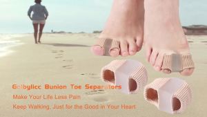 Dụng cụ tách ngón chân bị chồng chéo dùng cho cả nam và nữ miếng đệm ngón chân bằng gel giúp điều chỉnh hình dạng ngón chân bị cong (gói 12 chiếc).