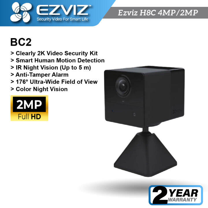 EZVIZ BC2 Indoor Wi-Fi Smart Home Battery Powered Camera Smart Human ...