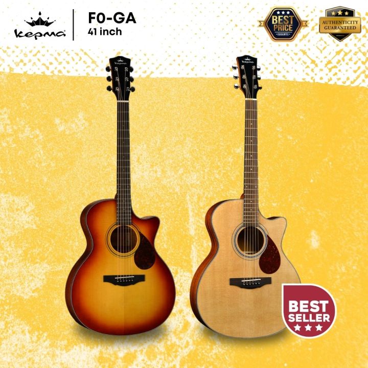 Kepma F0-GA Elite Series 41 inch Solid Top Grand Auditorium Acoustic ...
