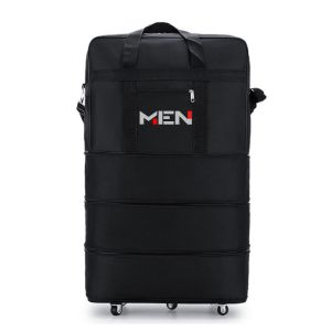 Túi du lịch gấp gọn nam nữ Men có 3 kích thước đen full siêu ngầu [CHẤT LƯỢNG]