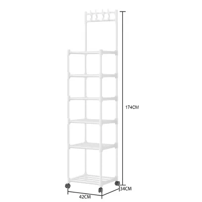 Maxcook Kitchen Dust Cabinet 3/4/5 Layers Kitchen Rack Carbon Steel Multi-function Storage Cabinet with Flip-up doors Visible Heavy Duty Storage Shelving