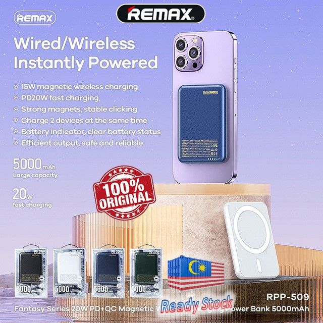 Original Remax Fantasy Series 20W PD+QC Magnetic Wireless Charging ...