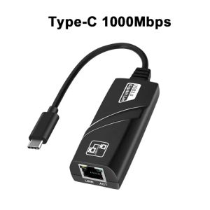ประเภท C USB 3.0ถึง1000Mbps RJ45กิกะบิต LAN อีเทอร์เน็ตอะแดปเตอร์สำหรับ Macbook PC Windows Lan 10/100/1000Mbps