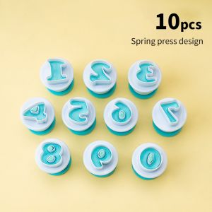 26Pcs Alphabet Number Letter Stamp Molder For Cake Cookie Fondant Cutter Mold Baking Tools