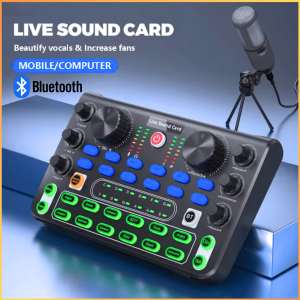 COD KIRIM CEPAT ZUNATE S6 Sound Card Bluetooth Mixer Audio Live Tiktok Streaming Karaoke 16 Effect