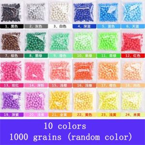 YOUSHI TOP Handmade Toy Childrens Magic Toys DIY Toy Puzzle Craft Kit Variety Bean Toys Color Crystal Beads Water Spray Beads Magic Beads