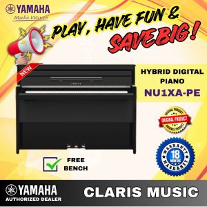 YAMAHA ADVANTGRAND NU1XA-PE HYBRID DIGITAL PIANO-NEW UNIT! (NU1XA/ N1XAPE/ Nu1xa) POLISHED EBONY)