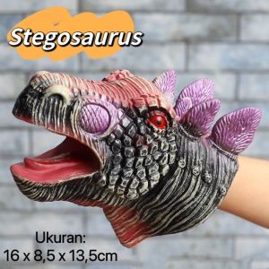 Mainan Boneka Tangan Hand Puppet Binatang Anak-Anak Dino Hewan Karet Educational Toys
