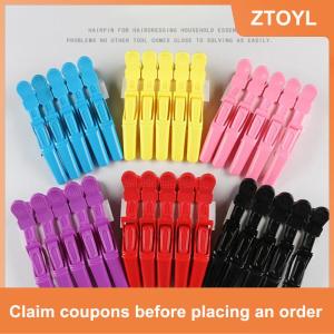 【ZTOYL】 5 cái lốc Nhựa Tóc Clip Làm Tóc Kẹp Claw Phần Alligator Clip Thợ Cắt Tóc Cho Salon Tạo Kiểu Tóc Phụ Kiện Tóc Kẹp Tóc