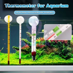 AUK Aquarium Glass Fish Tank Water Temperature Measurement Fishbowl Meter Thermometer