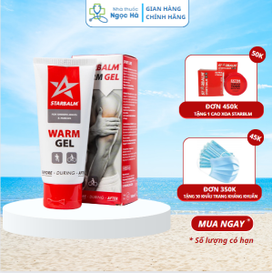 Gel làm nóng Starbalm Warm Gel 100ml giúp làm ấm nóng các vùng cơ cần thiết tránh chấn thương vận động
