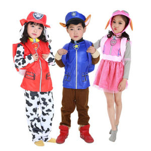 Fastshipment 3-10 Year Paw Patrol Cosplay Costumes Kids Role Play Party Needs Marshalls Cheqss Skeys Role Play Suit Girls Boys Fancy New Year Party Supply Dress Gift