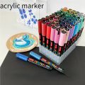 AICRANE 12 colors Marker Set Sketching Ceramic Graffiti Acrylic Paint Pen For Calligraphy Lettering Rock Glass Canvas Metal Ceramic Wood. 