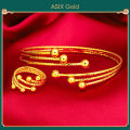 ASIX GOLD Original 916 Korea Gold Women's Bracelet Ring Set. 
