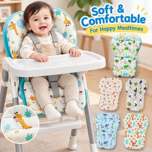 Reversible Baby Cushion Pad Cotton Breathable Waterproof For Stroller Highchair Booster Car Seat