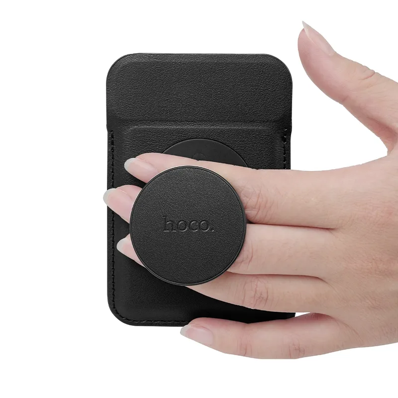 Hoco GT6 Joy Multi-function Magnetic Card Holder ที่เก็บการ์ดแม่เหล็กใช้ตั้งโทรศัพท์ได้