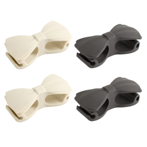 4pcs Silicone dụng cụ cuộn dây chủ hình nơ dây Fixer Cáp quản lý và sửa chữa thiết bị dễ dàng để cài đặt