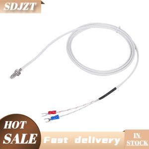 SDJZT K loại cặp nhiệt điện cáp M6 1m 2M vít cảm biến nhiệt độ thăm dò 0-800 C cho REX-C100 nhiệt điều khiển nhiệt