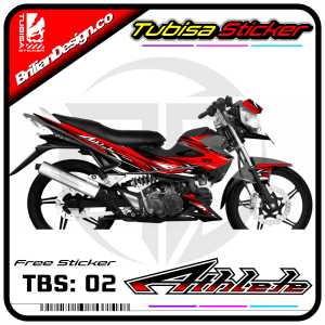 Sticker Striping Kawasaki Athlete - Stiker Striping Motor Kawasaki Athlete. TBS.SF.02