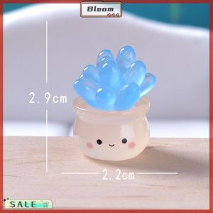 Follow Get New[Bloom Z] Mini Luminous Cactus Figurines Ornaments Resin Cactus Series Bonsai Decor Creative Home Micro Landscape Accessories Car Ornaments