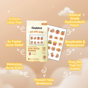 SimplyHeal Day & Night Premium Hydrocolloid Acne Patch (Fun Characters)