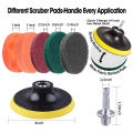 23Pcs Drill Brush Attachment Set Power Scrubber Drill Brush Kit with Extend Long Attachment for Tile Bathtub Floor. 